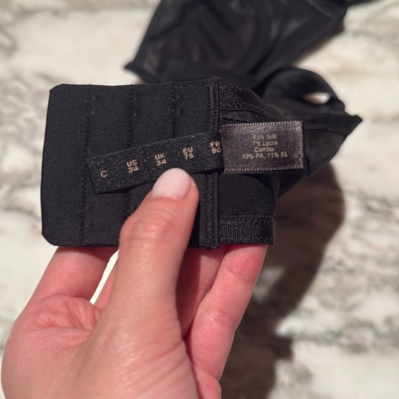 Kiki de Montparnasse 34C silk black bra. Never worn. - Picture 3 of 4